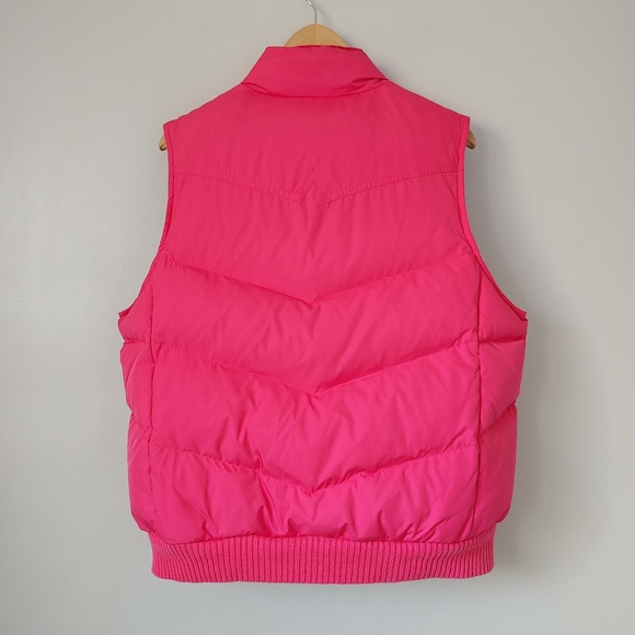 Vintage Gap Down-filled Puffer Vest Pink Size XL Quilted - Picture 8 of 12